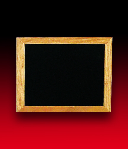 Chalkboard Oak Wood Framed Hanging 12"H x 10"W